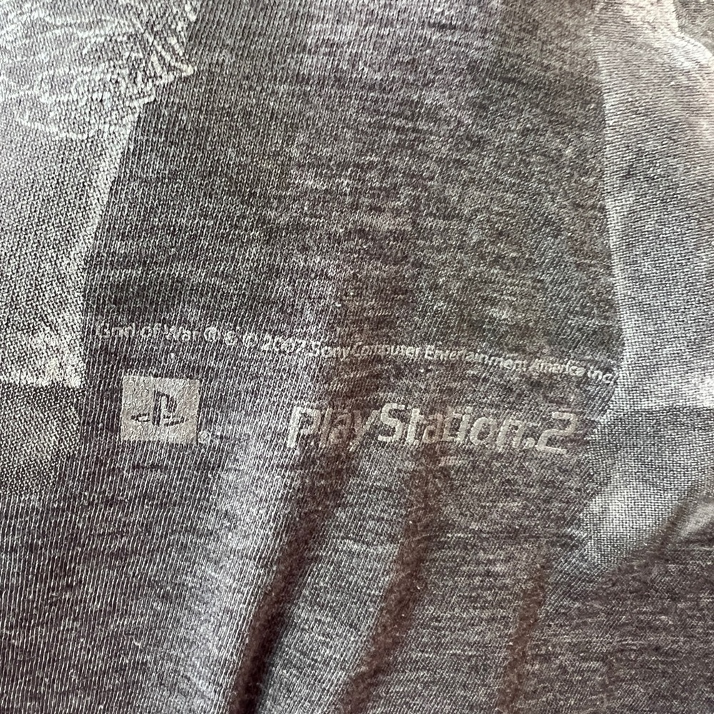 Vintage 2007 Mens Large God of War Playstation 2 Video Game Promo T-Shirt Gray - Picture 4 of 8